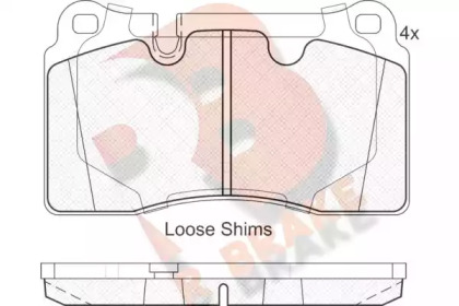 Комплект тормозных колодок R BRAKE RB1791