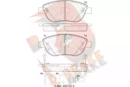 Комплект тормозных колодок R BRAKE RB1809-203