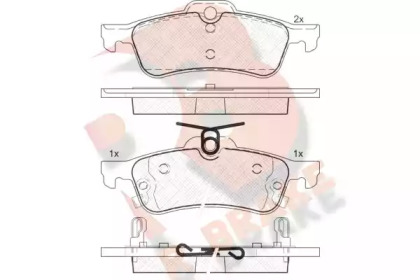 Комплект тормозных колодок R BRAKE RB1878