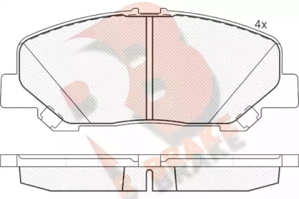 Комплект тормозных колодок R BRAKE RB1897