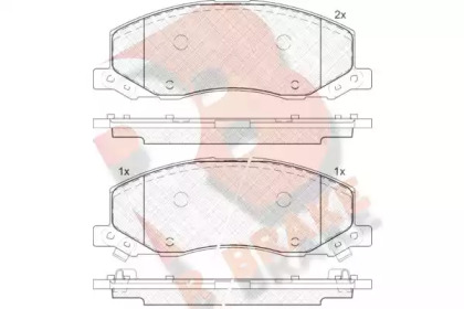 Комплект тормозных колодок R BRAKE RB1927