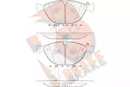 Комплект тормозных колодок R BRAKE RB1973