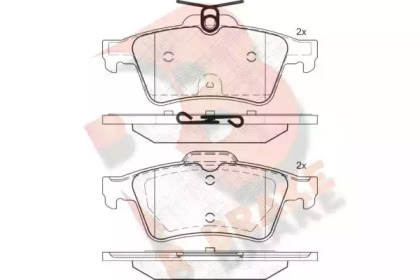 Комплект тормозных колодок R BRAKE RB2013