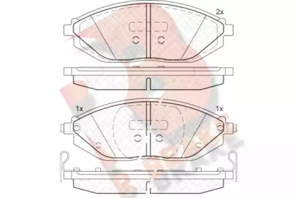 Комплект тормозных колодок R BRAKE RB2023