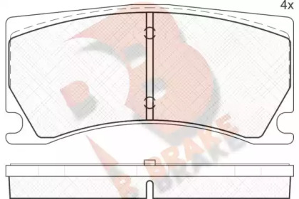 Комплект тормозных колодок R BRAKE RB2041