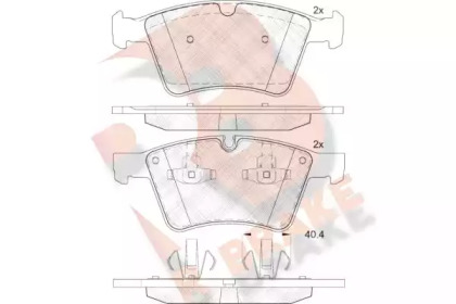 Комплект тормозных колодок R BRAKE RB2086