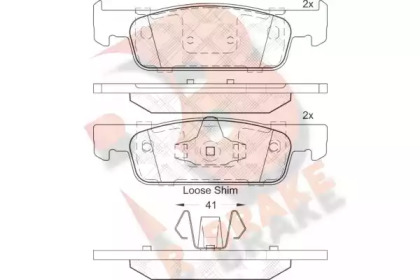 Комплект тормозных колодок R BRAKE RB2115