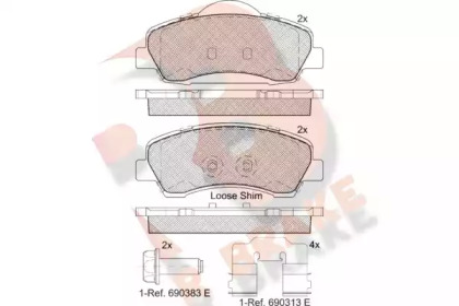 Комплект тормозных колодок R BRAKE RB2131