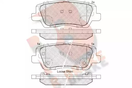 Комплект тормозных колодок R BRAKE RB2157