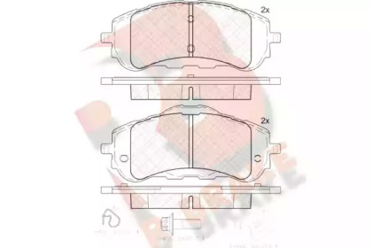 Комплект тормозных колодок R BRAKE RB2160