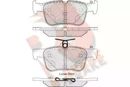 Комплект тормозных колодок R BRAKE RB2198