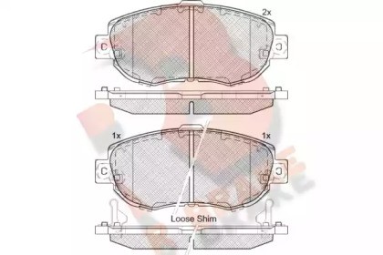 Комплект тормозных колодок R BRAKE RB2203