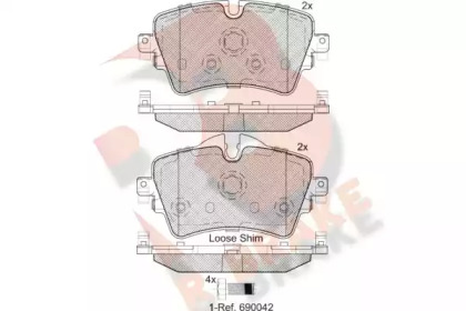 Комплект тормозных колодок R BRAKE RB2211