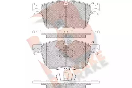 Комплект тормозных колодок R BRAKE RB2238