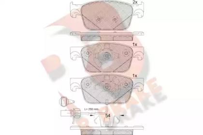 Комплект тормозных колодок R BRAKE RB2270