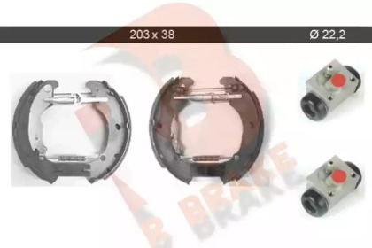 Комлект тормозных накладок R BRAKE 79RBKT0015