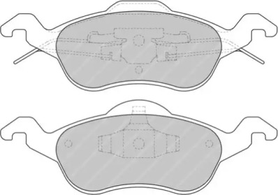 Комплект тормозных колодок FERODO RACING FDS1318