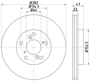 Тормозной диск NISSHINBO ND8027K