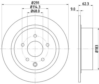 Тормозной диск NISSHINBO ND2034K