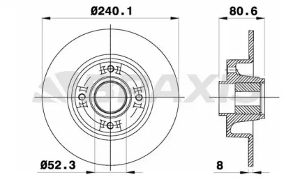 Тормозной диск BRAXIS AD0032