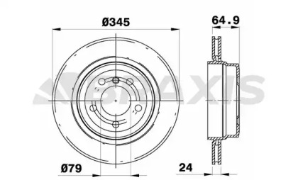 Тормозной диск BRAXIS AD0978