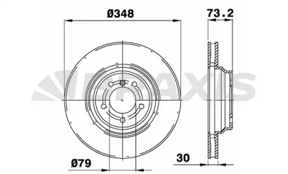 Тормозной диск BRAXIS AD0982