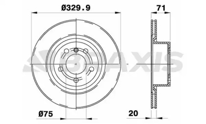 Тормозной диск BRAXIS AD0993