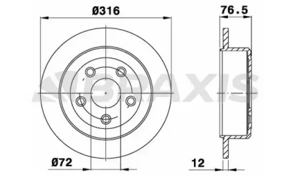 Тормозной диск BRAXIS AD1058