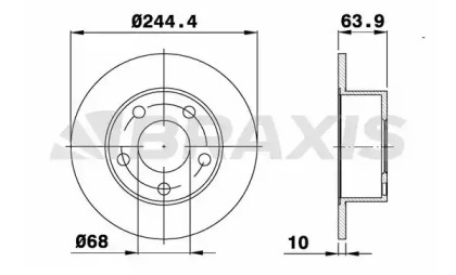 Тормозной диск BRAXIS AE0076