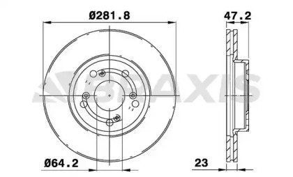 Тормозной диск BRAXIS AE0148