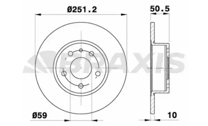 Тормозной диск BRAXIS AE0154