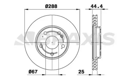 Тормозной диск BRAXIS AE0155