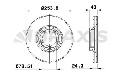 Тормозной диск BRAXIS AE0164