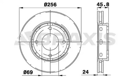 Тормозной диск BRAXIS AE0170