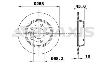 Тормозной диск BRAXIS AE0203