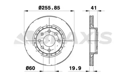 Тормозной диск BRAXIS AE0206