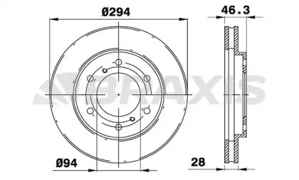 Тормозной диск BRAXIS AE0294