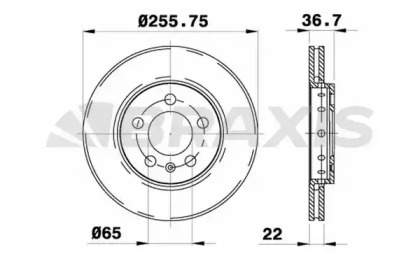 Тормозной диск BRAXIS AE0312