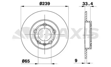 Тормозной диск BRAXIS AE0415