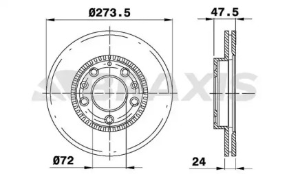 Тормозной диск BRAXIS AE0422