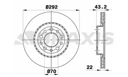 Тормозной диск BRAXIS AE0575