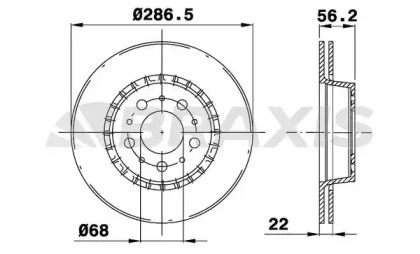 Тормозной диск BRAXIS AE0635