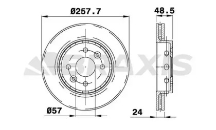 Тормозной диск BRAXIS AE0642