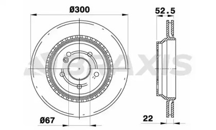 Тормозной диск BRAXIS AE0667