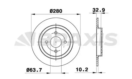 Тормозной диск BRAXIS AE0672