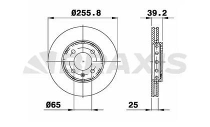 Тормозной диск BRAXIS AE0687