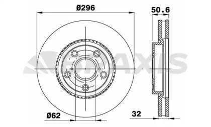 Тормозной диск BRAXIS AE0703