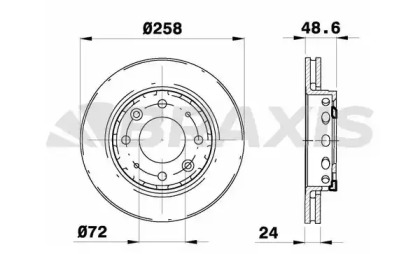 Тормозной диск BRAXIS AE0773