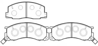Комплект тормозных колодок HSB GOLD HP5066