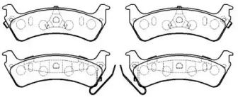 Комплект тормозных колодок HSB GOLD HP5230